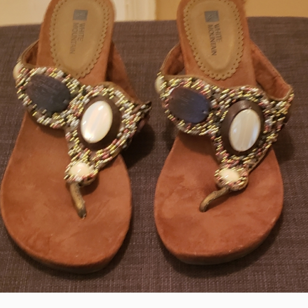 White mountain sandals